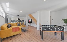Golden Home With Barbecue, Yoga, Football Table